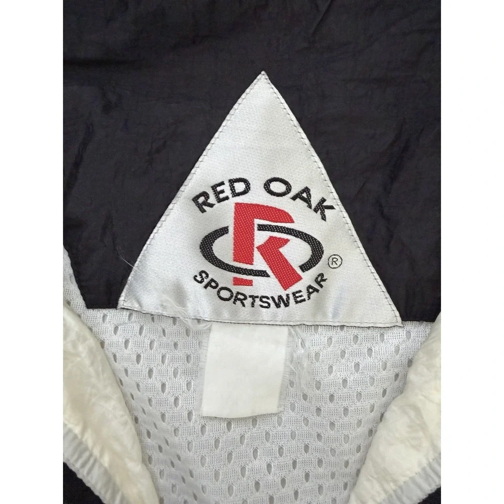 Red Oak Sportswear Windbreaker Iowa Hawkeyes Color Block Full Zip XL USA Jacket